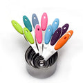 Eco-Friendly Baking Tools  Stainless Steel Metal Measuring Cups & Brush Measuring Spoon Set