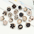 G&F Fashion Design Decorative Crystal Alloy Removable Prevent Exposure Jeans Press Stud Buttons