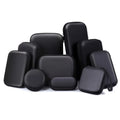 Waterproof Small Headphone Earbud Carrying Storage Pouch Black Eva Mini Earphone Charging Case With Zipper Custom Logo
