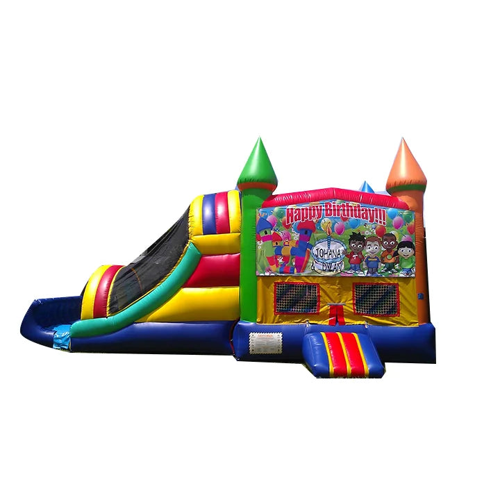 Moonwalk Commercial PVC Inflatable Giant Bounce House Castle with CE Certification 4-Person Capacity MZQM Model MZ2206