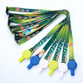 Custom Printed Logo Personalized Polyester Safety Breakaway Lanyard Retractable Badge Reel ID Name Tag Card Holder