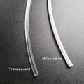 5m/Roll X Milky / Transparent 2.5mm 3mm 6mm Diameter MMA Side Glow Solid Core Optic Fiber Cable for Light Decorative