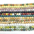 Natural Loose Stone Beads Strand Gemstone Beads 4 mm 6 mm 8 mm 10 mm Round Smooth for DIY Jewelry Making Lava Onyx Agates