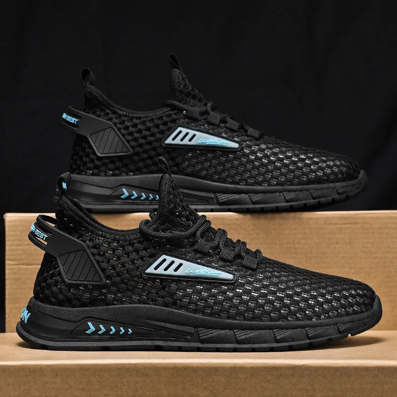 Fashion Mesh Breathable Men Chunky Shoes Trainers Street Style Male Footwear