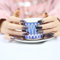 Custom Best Quality Nail Stickers 3d Nail Art Accessories Vacuum Bag Card Packing Nail Designs