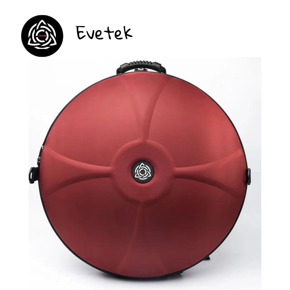HCT Evetek Medium Roan Rouge China Made Music Instrument Accessory Storage Carrying Case Protective Backpack for Tongue Drum
