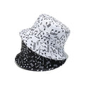 Landfond Bucket Hat Double Side Designs Top Brand Bucket Hat Quality and Music Note Bucket Hat