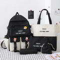 ODM New Fashion Waterproof School Backpack Set for 5 Pieces Students 20-36L Capacity Unisex Design