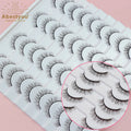 Abestyou Wholesale 20 Pairs Fluffy 3D Full Strip Fake Eyelashes Natural Mink Lashes Bulk Eyelash Extension