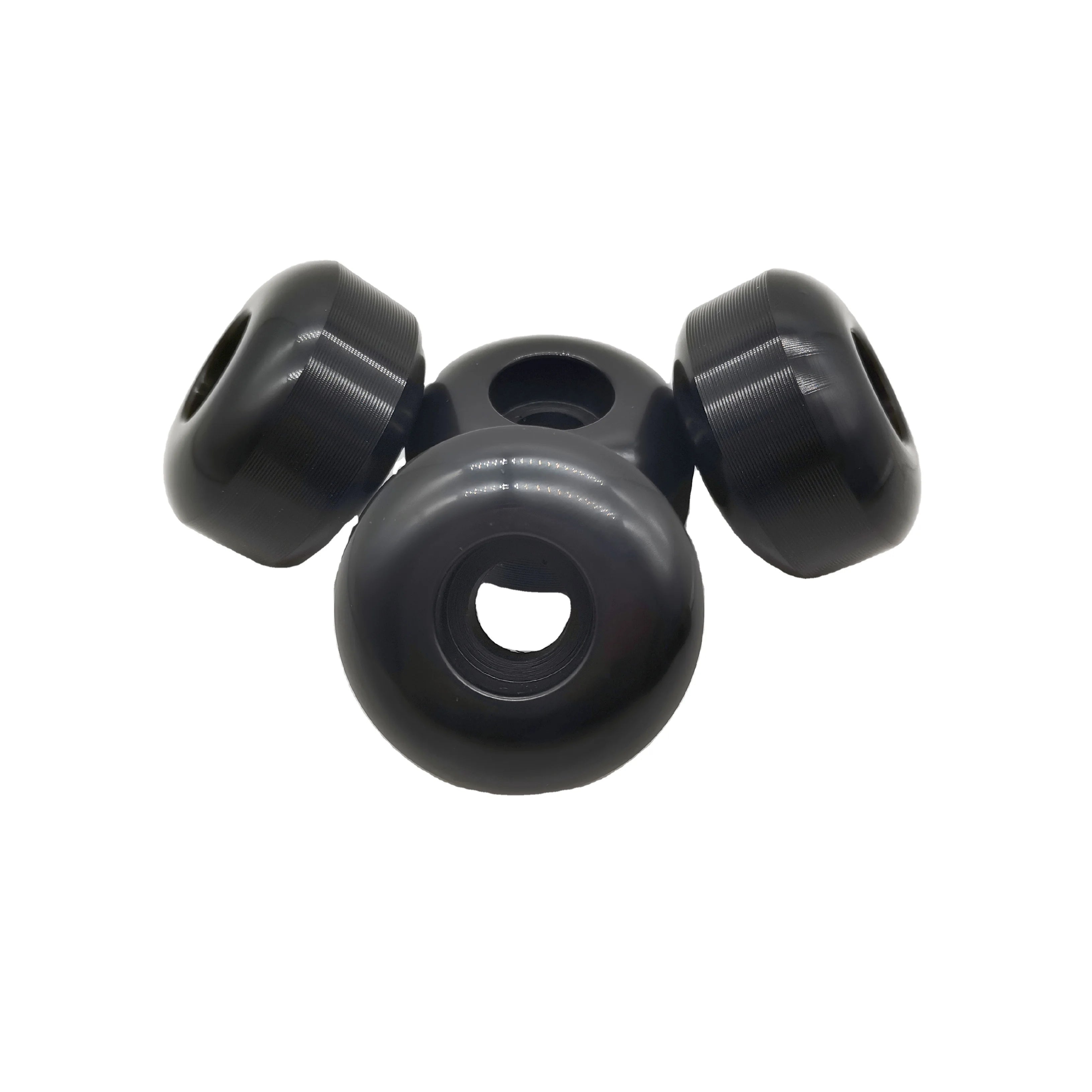 Classic Black Skateboard Wheels 54*32mm Flat Shape Blank Skate Board Wheels