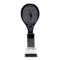 Custom Logo Tennis Badminton Crystal Glass Award Trophy Medals for Sports Prizes