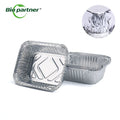 100% Recyclable Disposable Aluminum Foil Lunch Box Foil Lid Microwavable Takeaway Food Container Tin Box for Office School Use