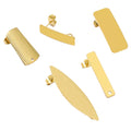 Long Rectangle Earring Stud Posts Earrings Making Exaggerated Jewelry Findings Stainless Steel for DIY Fashion 10 Pcs /bag 10pcs