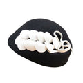 X5116 Adult Flower Beanie Hat Wool Felt Hats Woman Fedoras Lady  Millinery and Fancinators Wool Beret Hat