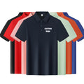 Cotton-polyester Shirt Breathable and Quick-drying for Summer Short Sleeves Customized logo  Men's Polo T-shirt