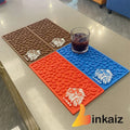 Custom Cut  bar Mat Silicone Place Mat Soft Pvc bar Rail Mat for bar Accessories 45x30