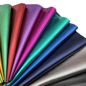 0.8mm Metallic Gradient PU Synthetic Leather Embossed Chunky Glitter Decorative Handbags