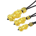 Pixiu Pendant Male Lucky New Braided Rope 999 Plated Gold Necklace Female Transfer Bead Couple