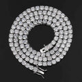 SSeeSY Joyas Copper Fashion Zircon Cz Cluster Diamond Hip Hop Moissanite Tennis Chain Men Necklace Iced Out Jewelry Chain for m