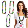 Wholesale Electroplated Non-Light up Plastic Hip Hop Style Chain Led Party Necklace for Mardi Gras Parties