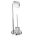 Brass 2-in-1 Toilet Brush Set with Paper Towel Rack Chrome Bathroom Accessories for Home Hotel
