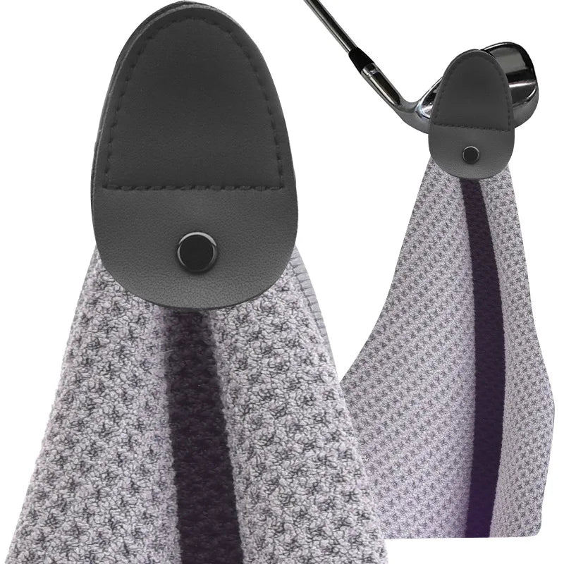 Custom Printed Microfiber Waffle Golf Towel with logo Magnetic Golf Towel