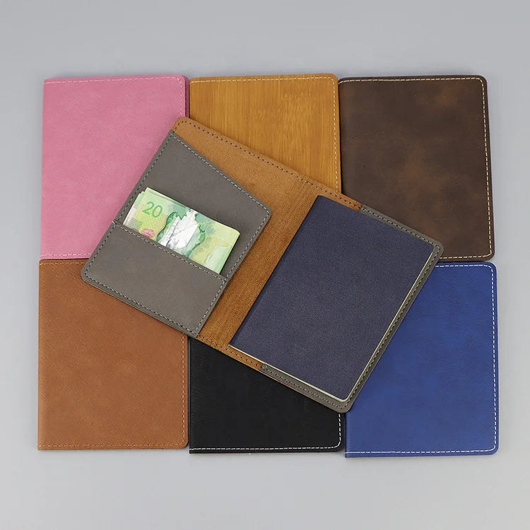 Custom Personalized Engravd Passport Holder Blank Laserable Leatherette Travel Passport Holder Cover