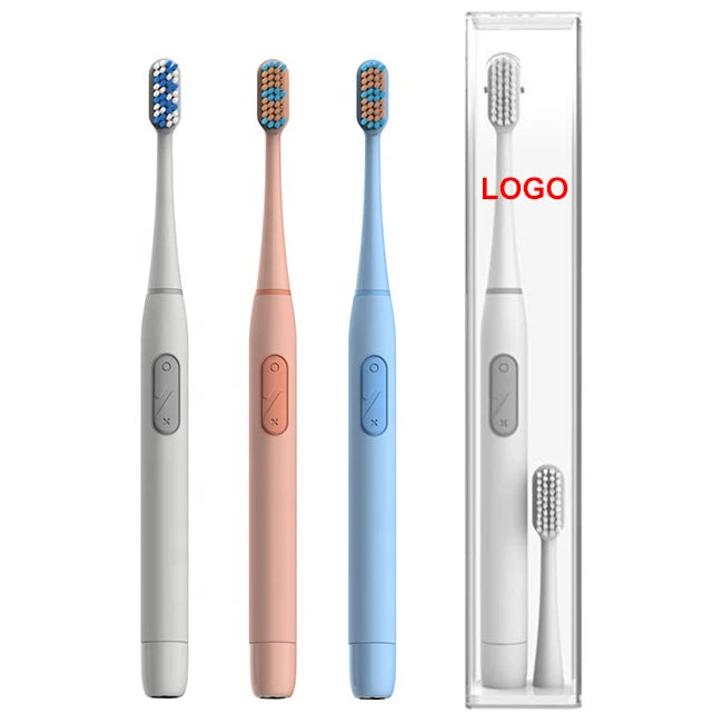 LULA Beauty Custom Portable Vibration Toothbrush with Medium Bristle Battery Powered for Adult Home Use