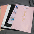 Custom Logo Printed Pink Poly Mailers 10x13 Courier Shipping Package Postage Bags for Socks Shoes Fur