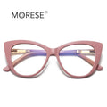 MORESE 2097 TR90 Cat Eye Butterfly Blue Light Optical Frame Unisex Designer Eyeglasses OEM Logo Customized Fashion Frame Ready