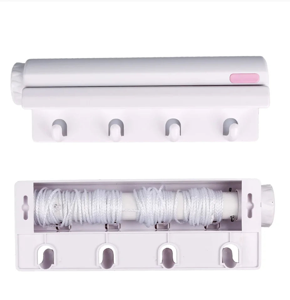 Wall Mounted Retractable Clothesline Dryer Retractable Clothesline Balcony Wall-Mounted Clothesline Drying Laundry Line