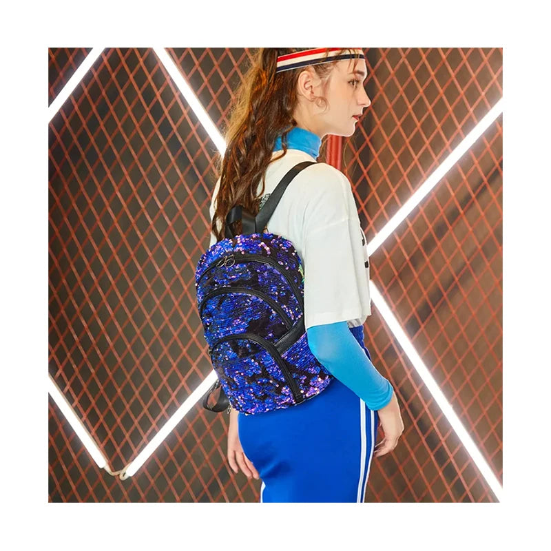 Fashion Backpack Women Backpacks Travel Sequins Mini Backpack Ladies Back Pack Girls Bag Pack Mochila Mujer