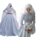 S1232Q 2025New High-neck Bride Wedding High-end Lace Long-sleeved Custom High-quality Wedding Dress