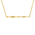 Customized Engraved Pillow Talk on Double Layer Bar Pendant Name Necklace for Friends or Lover