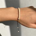 Spring Simple Bohemian Hot-Selling Natural Stone Agate Wax Thread Braided Beads Unisex Anniversary Bracelet