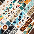 30PCS Vintage coffee time caffeine bean cafe bookmark