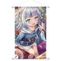 60*40CM Fabric Wall Hanging Scroll Art Canvas Painting Anime Hololive Poster