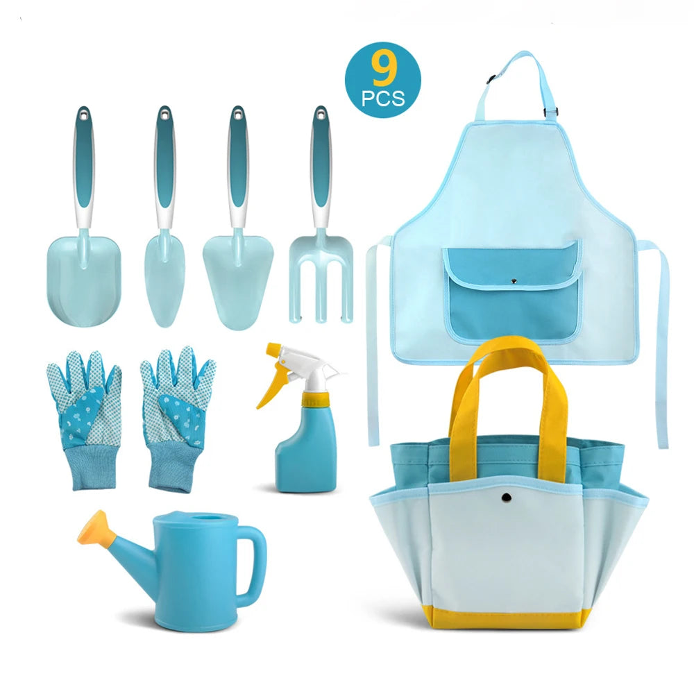 Hot Selling OEM Trowel Shovel Rake Children's Garden Tool Set Kids Gardening Tool Set for Kids Gift