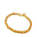 Dubai Jewelry Copper-Plated Ese  Gold Plated Smooth Braided Bracelet Men and Women's Jewelry Gold Plated Jewelry