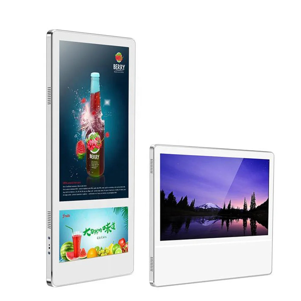 19/ 22inch Building Elevator Wall Mount LCD Advertising Monitor LED Frame Horizontal Vertical Digital Signage Display