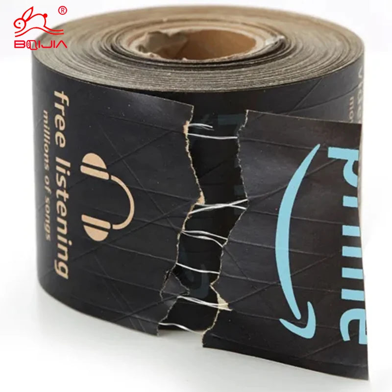 China Custom for Amazon Ebay LOGO Printed Self-Adhesive Water Activated Kraft Paper Tape