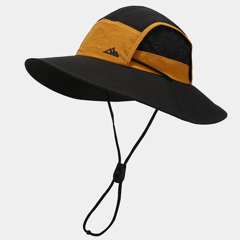 Sun protection Hat Breathable and Quick-drying Sunshade Hat Convenient Folding Jungle Sports Sun Hat.