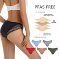 Shanhao Low Waist Bikini Leakproof Underwear Organic Cotton Lace Side Menstrual Panties Culottes Menstruelles
