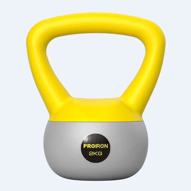 PROIRON 2KG Custom Strength Arm Squat Hips Professional Fitness Equipment PVC Soft Adjustable Kettlebell