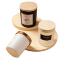 7oz 10oz 15oz Glass Candle Container Custom Amber Black Empty Candle Holders Lanterns and Candle Jars with Lids