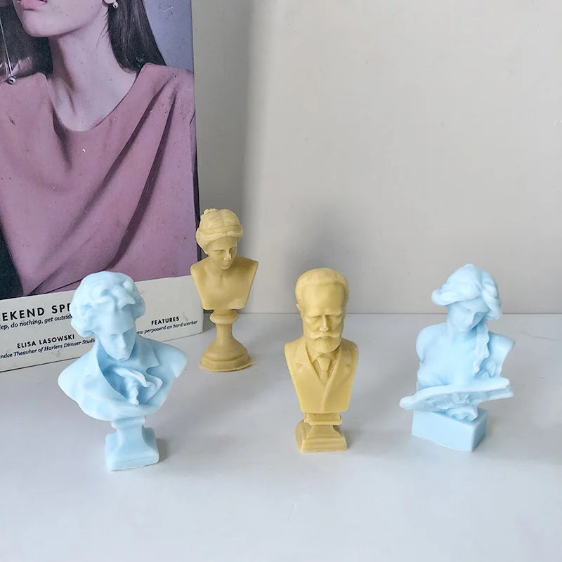 Early Riser Character Sculpture Candle Mold Silicone Mold Garden Ornaments Scented Candle Home Decor Desktop Ornament Folk Craft