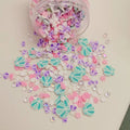 Cute Hot Romantic Theme Shell Clay Slices Diamond Mixed Sprinkles Supplies Slime Crafts Filling