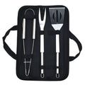 BBQ Accessories Stainless Steel BBQ Utensils Set 3pcs Barbecue Grill Utensils Set With Oxford Bag