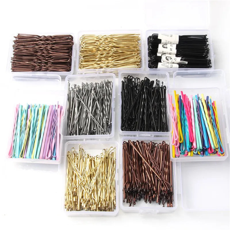 Goody Slideproof Womens Bobby Pin 50 Count 100 Count Hair Clips Bobby Pins Bulk With Storage Case Pain-Free Hair Pins for Buns