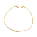 Wholesale 925 Sterling Silver Rhodium & Gold Plated Cubic Zirconia CZ Charm Bracelet for Women-Gift & Party Occasion